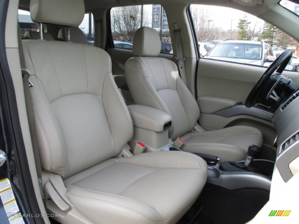2007 Outlander XLS 4WD - Deep Blue Metallic / Beige photo #16