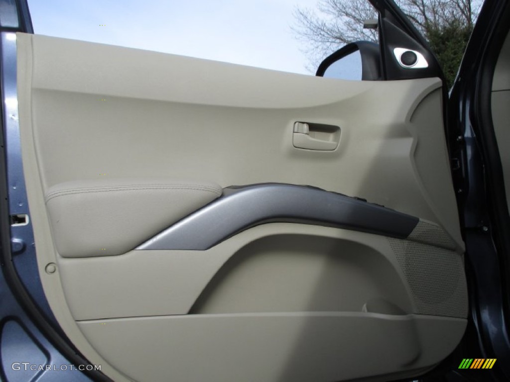2007 Outlander XLS 4WD - Deep Blue Metallic / Beige photo #24