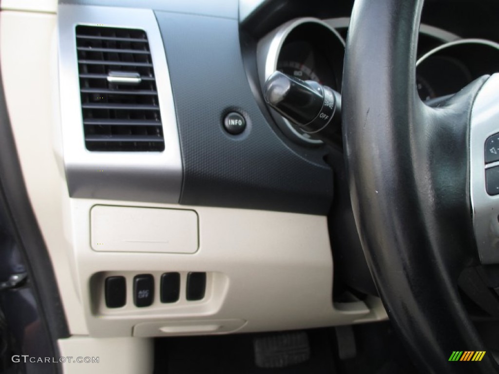 2007 Outlander XLS 4WD - Deep Blue Metallic / Beige photo #38