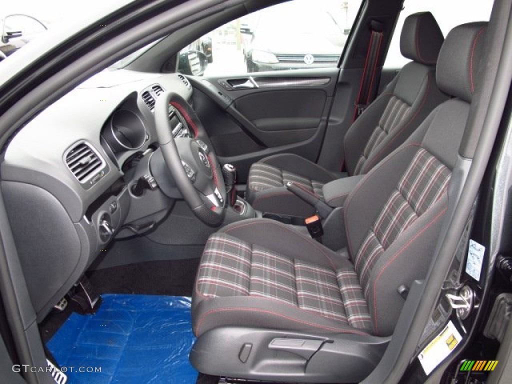 Intelagos Plaid Cloth Interior 2014 Volkswagen GTI 4 Door Wolfsburg Edition Photo #89108519