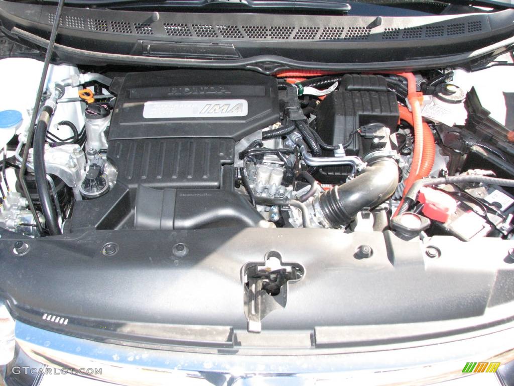 2008 Civic Hybrid Sedan - Taffeta White / Ivory photo #17