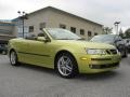 2007 Lime Yellow Metallic Saab 9-3 2.0T Convertible  photo #10
