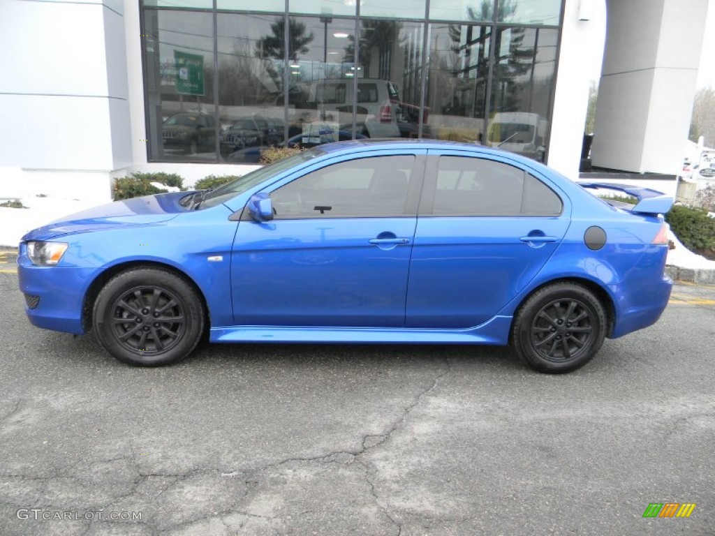Octane Blue Pearl 2011 Mitsubishi Lancer ES Exterior Photo #89111642