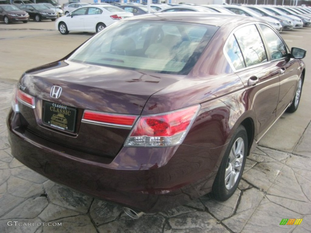 2011 Accord LX-P Sedan - Basque Red Pearl / Ivory photo #5