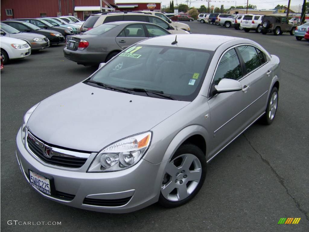 2007 Aura XE - Silver Pearl Metallic / Gray photo #1