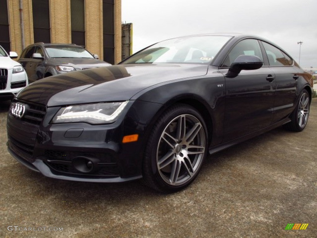 Moonlight Blue Metallic 2014 Audi S7 Prestige 4.0 TFSI quattro Exterior Photo #89113850