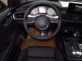 Black Valcona w/Diamond Contrast Stitching Steering Wheel Photo for 2014 Audi S7 #89113994