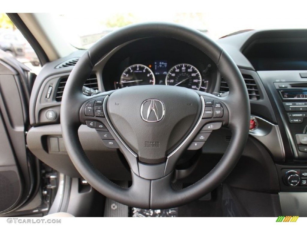 2014 Acura ILX 2.0L Technology Ebony Steering Wheel Photo #89115812