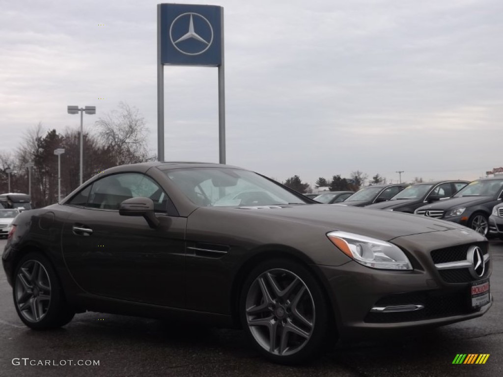 2014 SLK 350 Roadster - Indium Grey Metallic / Sahara Beige photo #3