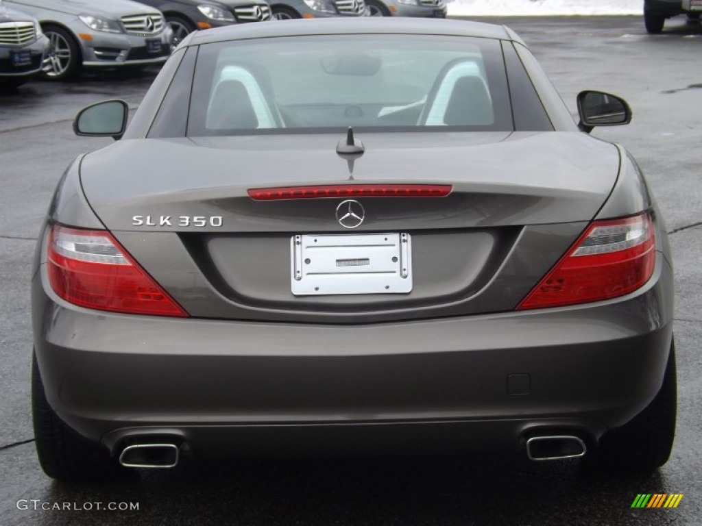 2014 SLK 350 Roadster - Indium Grey Metallic / Sahara Beige photo #4