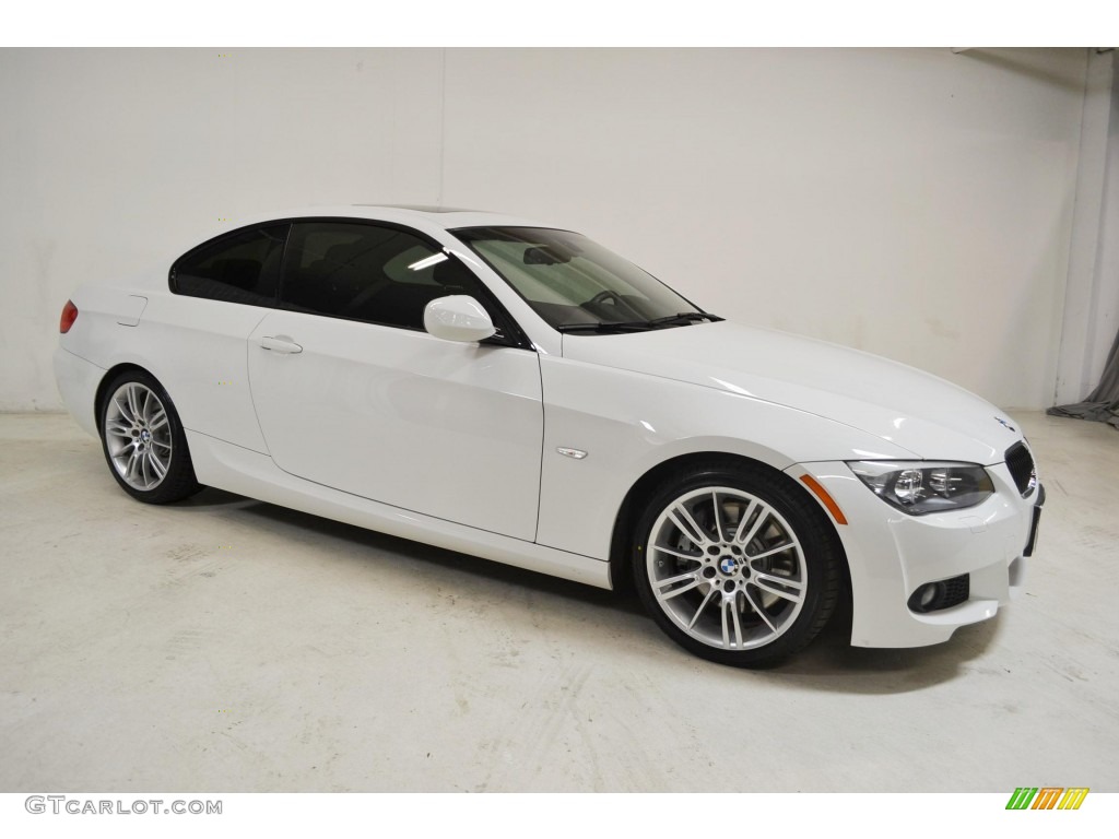 2011 3 Series 335i Coupe - Alpine White / Black photo #2