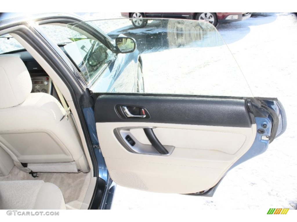 2008 Legacy 2.5i Sedan - Newport Blue Pearl / Warm Ivory photo #13
