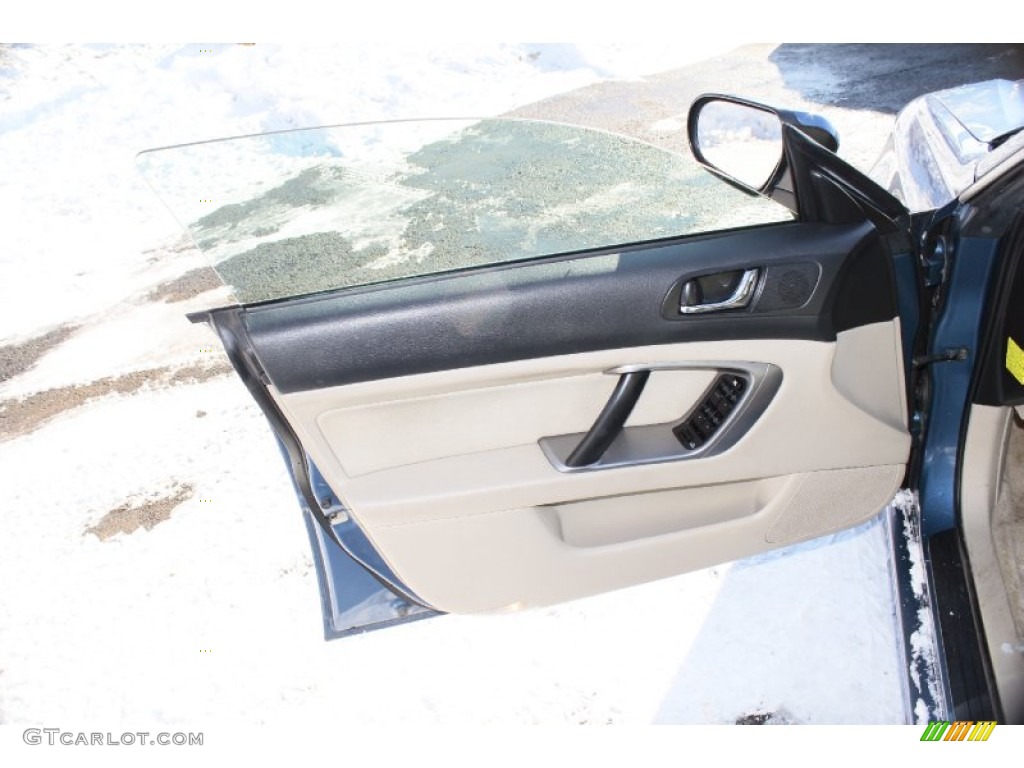 2008 Legacy 2.5i Sedan - Newport Blue Pearl / Warm Ivory photo #14