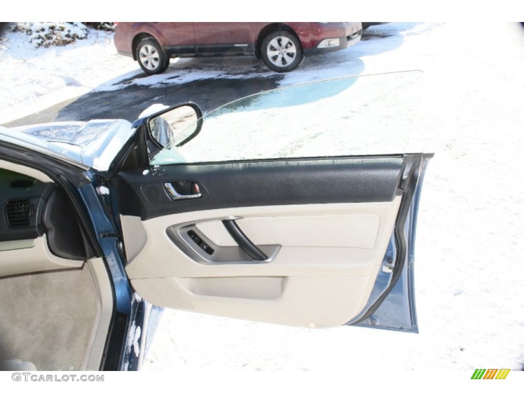 2008 Legacy 2.5i Sedan - Newport Blue Pearl / Warm Ivory photo #15