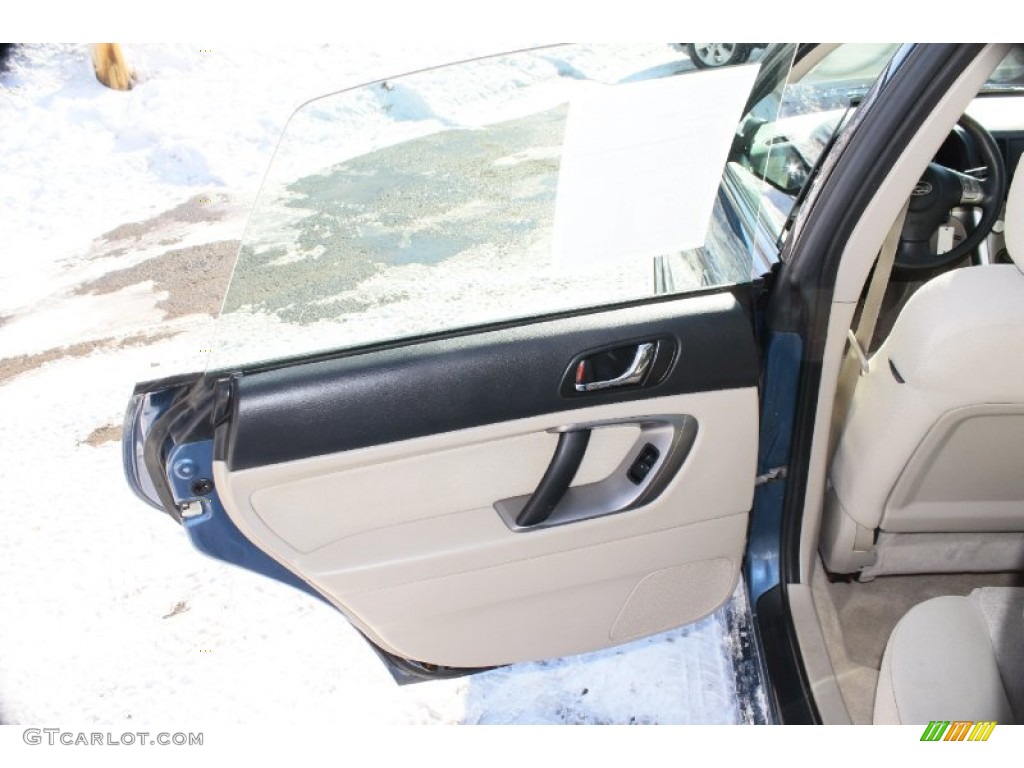 2008 Legacy 2.5i Sedan - Newport Blue Pearl / Warm Ivory photo #16
