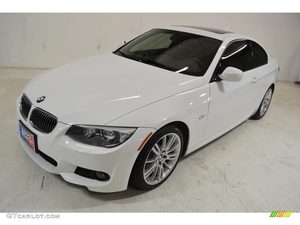 2011 3 Series 335i Coupe - Alpine White / Black photo #8