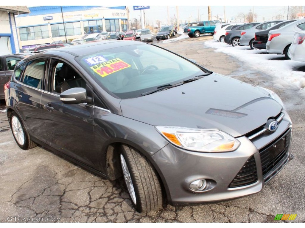 2012 Focus SEL 5-Door - Sterling Grey Metallic / Charcoal Black photo #3