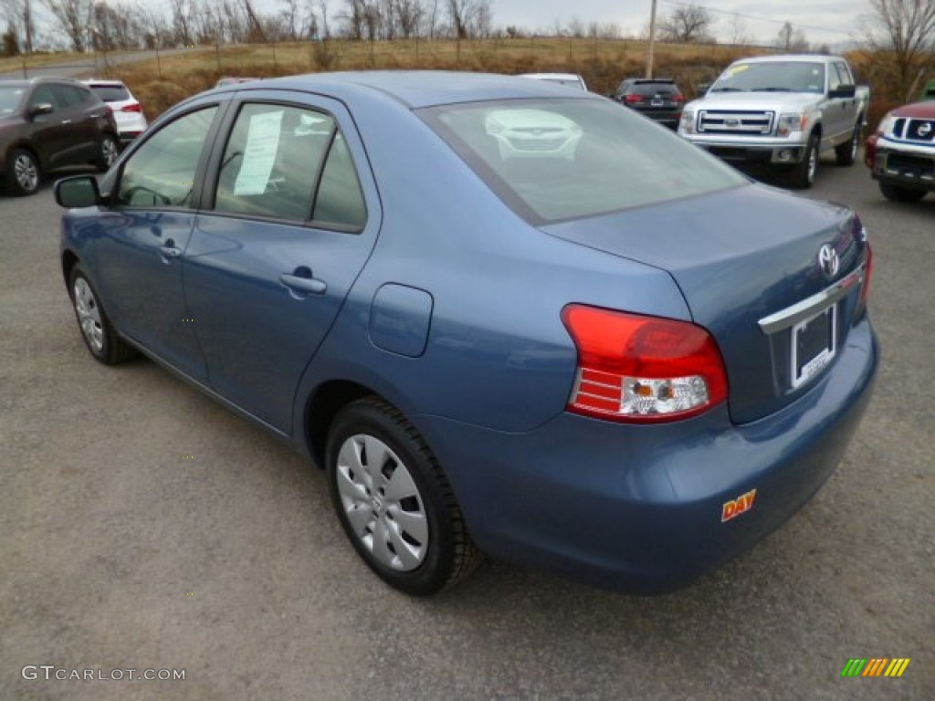 2012 Yaris Sedan - Pacific Blue Metallic / Dark Gray photo #5