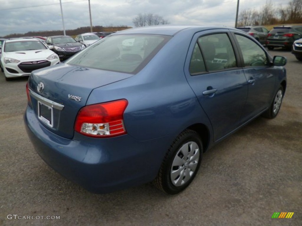 2012 Yaris Sedan - Pacific Blue Metallic / Dark Gray photo #7