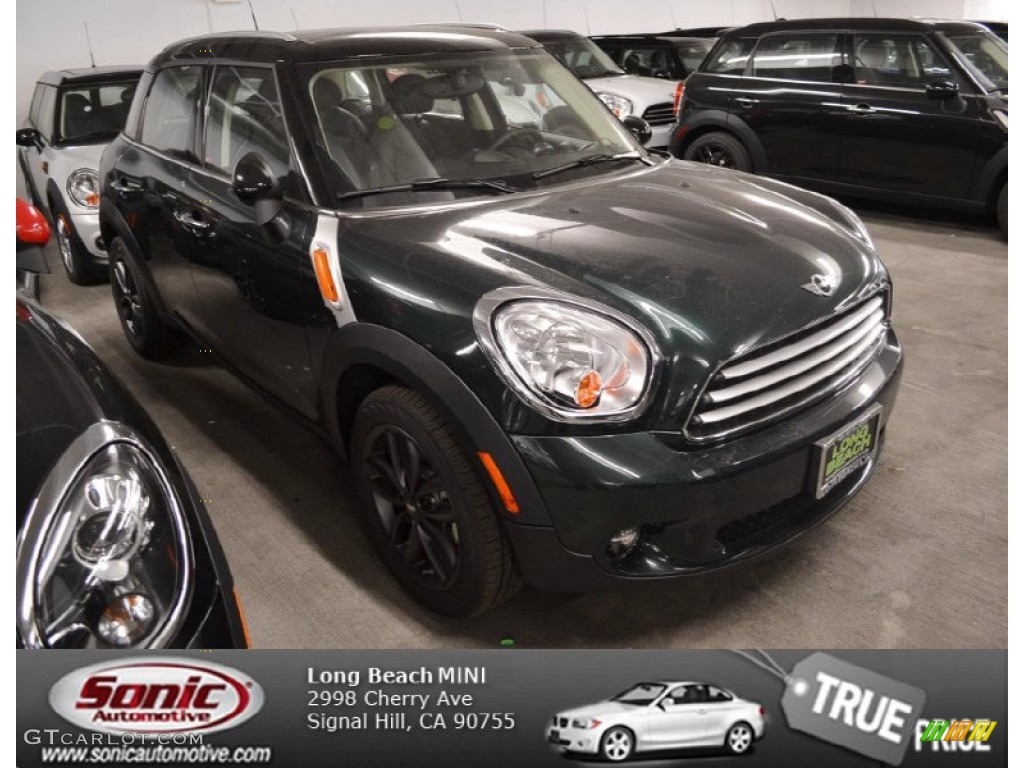 2014 Cooper Countryman - Oxford Green Metallic / Carbon Black photo #1