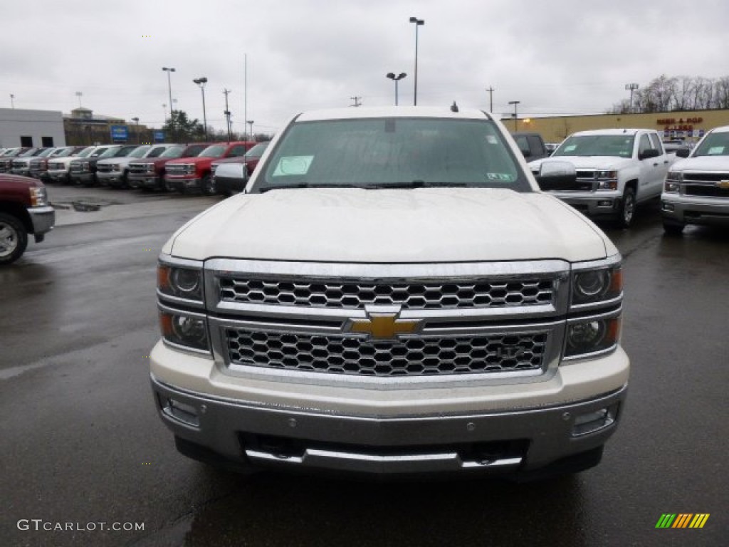 2014 Silverado 1500 LTZ Crew Cab 4x4 - White Diamond Tricoat / Jet Black photo #2