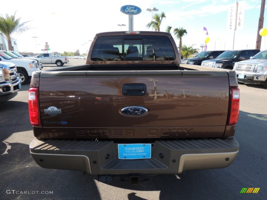 2011 F250 Super Duty King Ranch Crew Cab 4x4 - Golden Bronze Metallic / Chaparral Leather photo #3