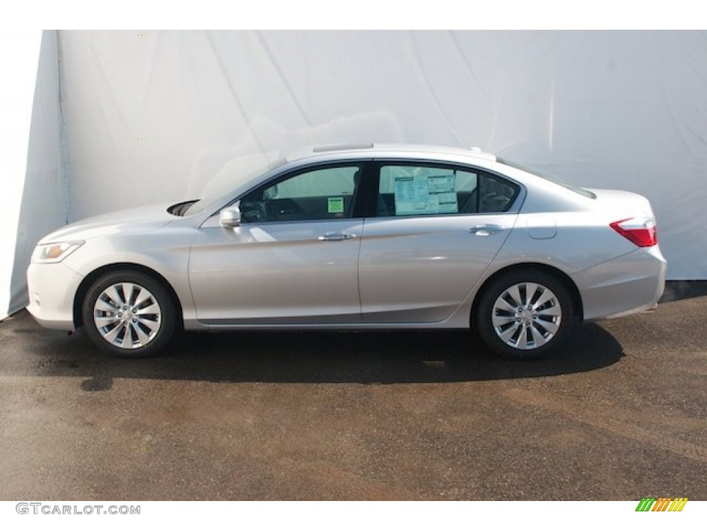 2014 Accord Touring Sedan - Alabaster Silver Metallic / Black photo #4