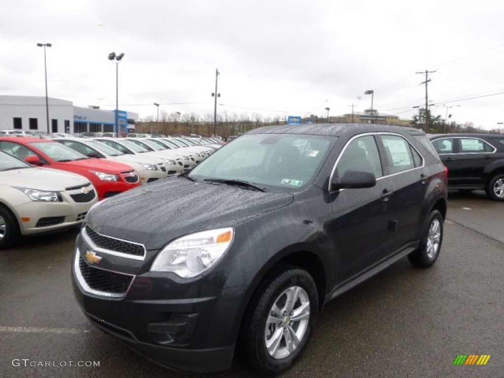 2014 Equinox LS - Ashen Gray Metallic / Jet Black photo #1