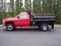 2002 Flame Red Dodge Ram 3500 ST Regular Cab Chassis Dump Truck  photo #6