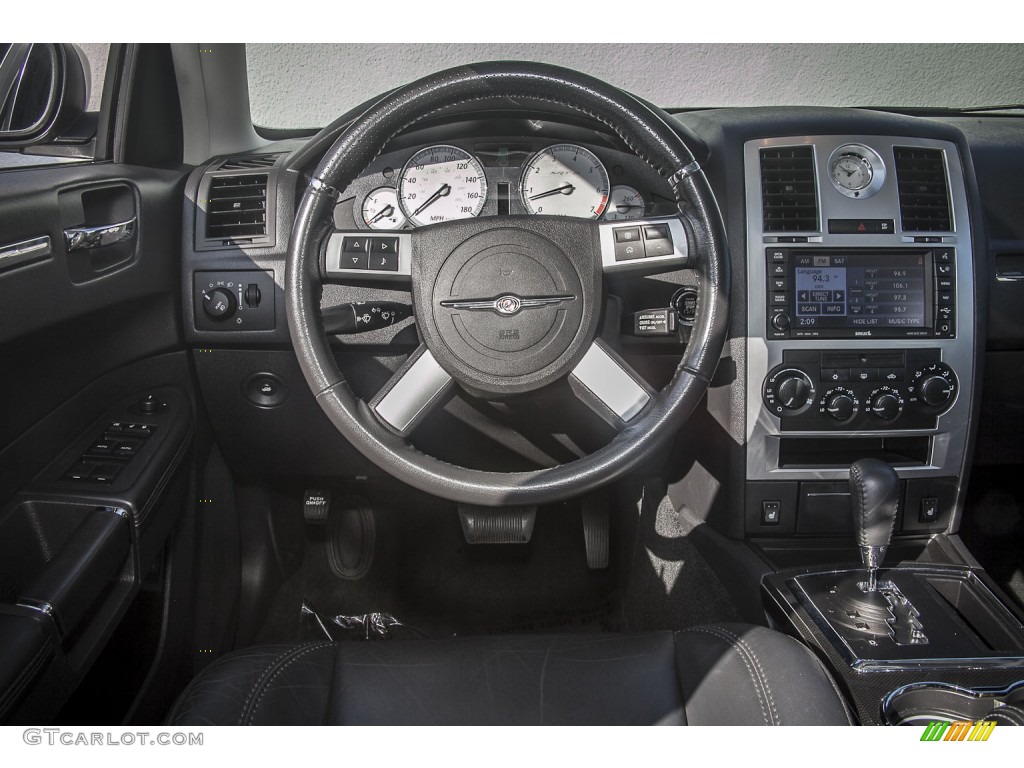 2010 Chrysler 300 SRT8 Dark Slate Gray Steering Wheel Photo #89124671