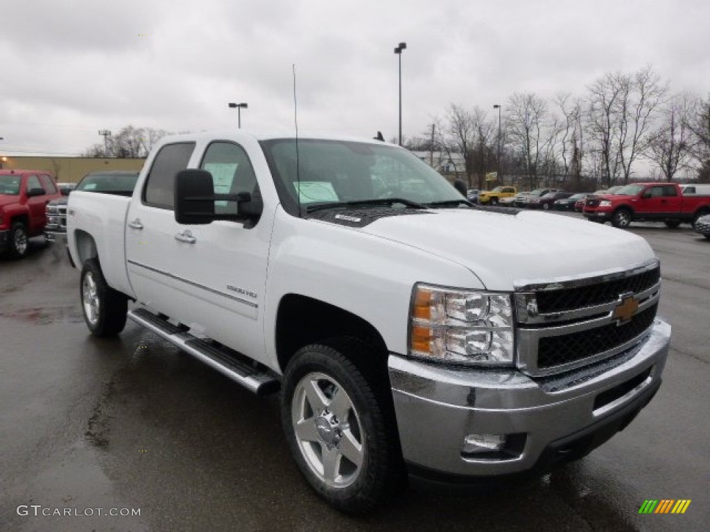 Summit White 2014 Chevrolet Silverado 2500HD LT Crew Cab 4x4 Exterior Photo #89126249