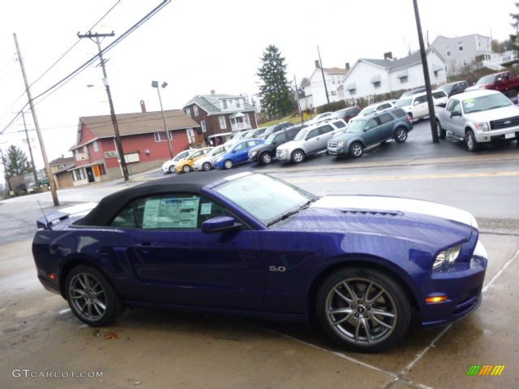 2014 Mustang GT Premium Convertible - Deep Impact Blue / Charcoal Black photo #4