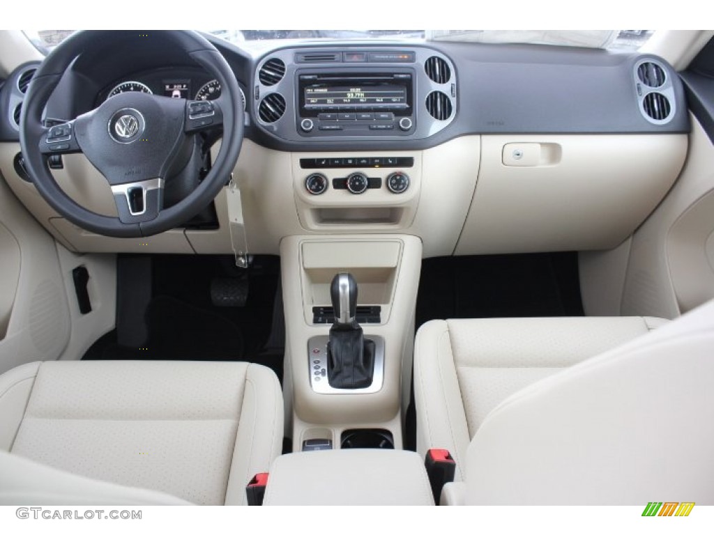 2014 Volkswagen Tiguan SE Beige Dashboard Photo #89127479