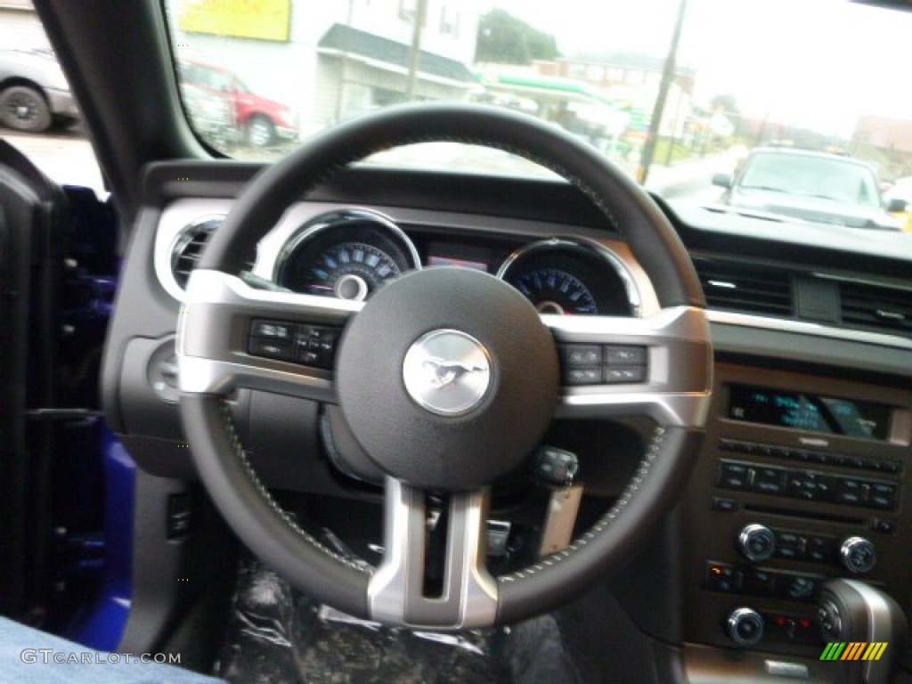 2014 Mustang GT Premium Convertible - Deep Impact Blue / Charcoal Black photo #17