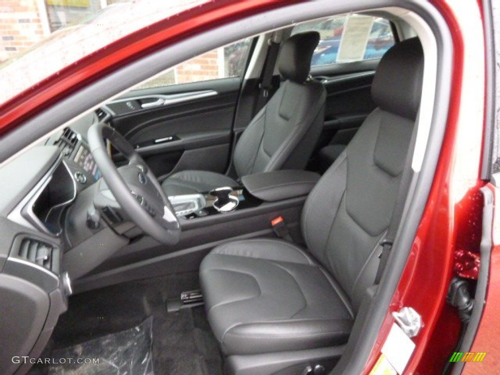 Charcoal Black Interior 2014 Ford Fusion Titanium AWD Photo #89127974