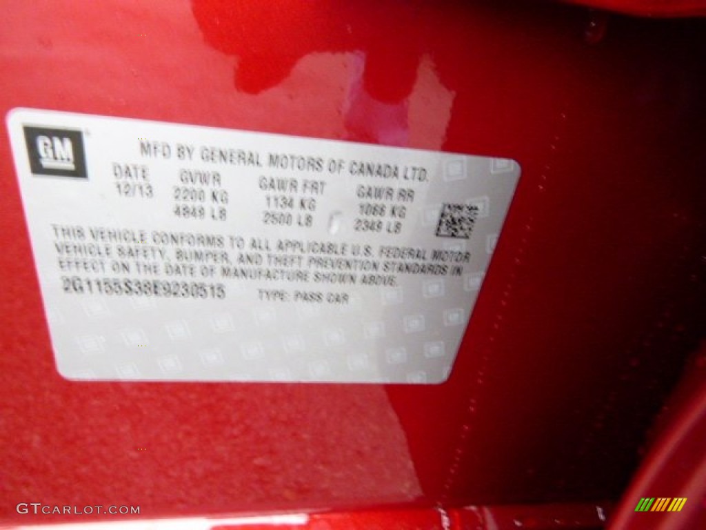 2014 Impala LTZ - Crystal Red Tintcoat / Jet Black photo #20