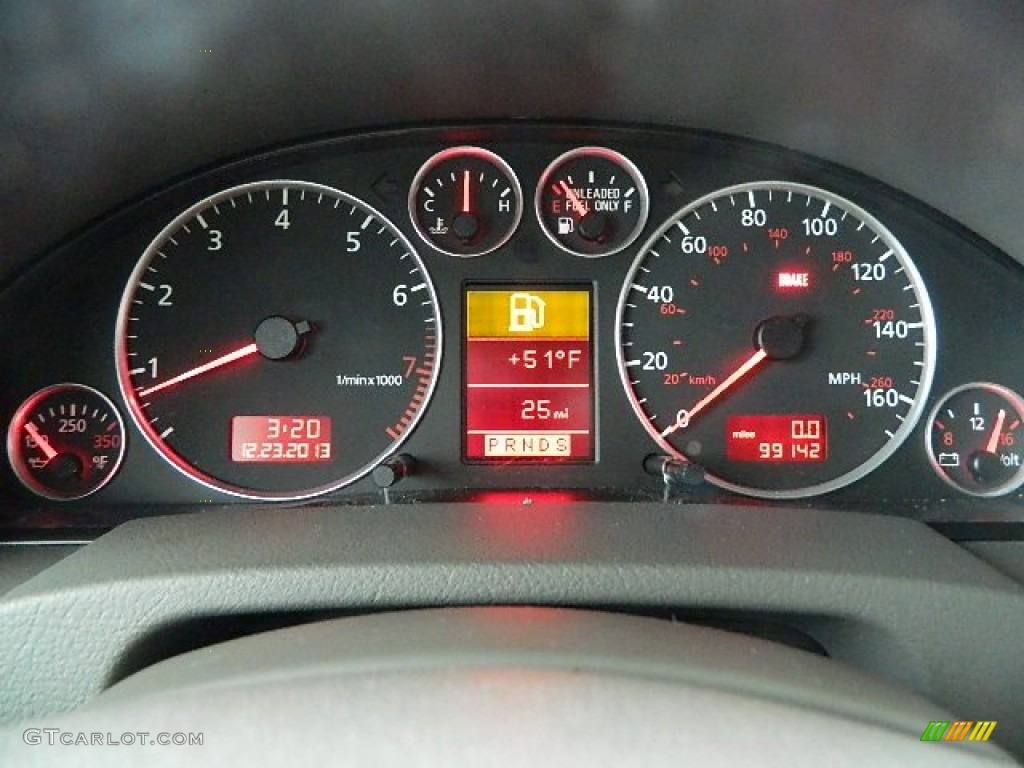 2004 Audi A6 2.7T quattro Sedan Gauges Photo #89129360