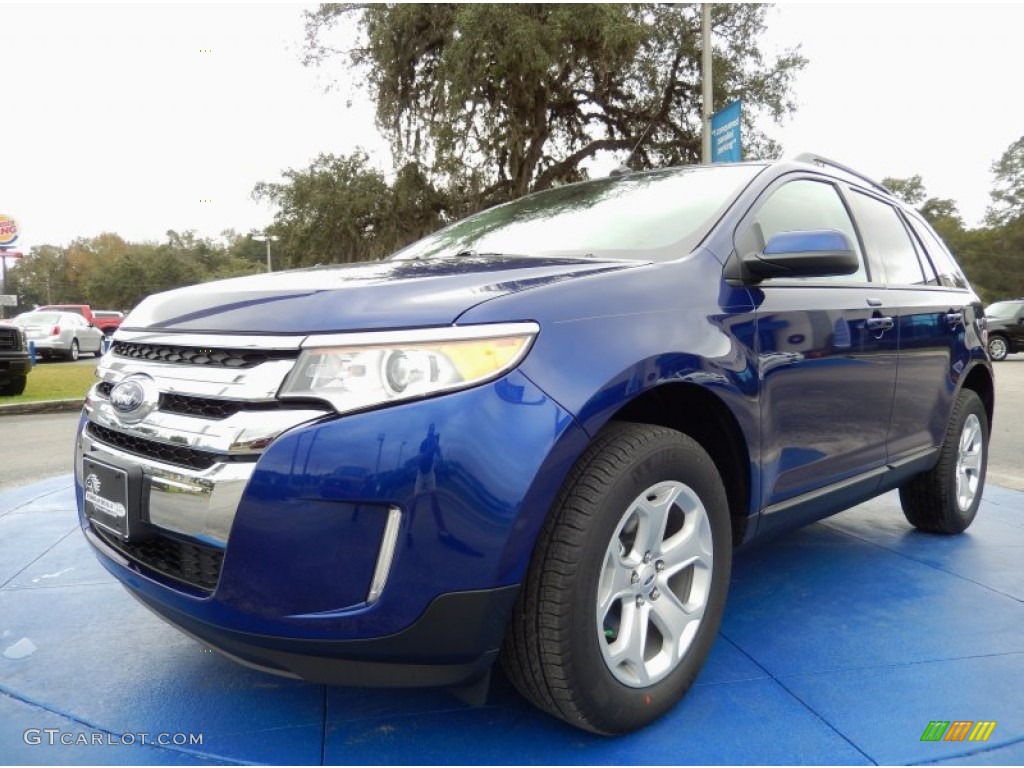 Deep Impact Blue 2014 Ford Edge SEL Exterior Photo #89129873