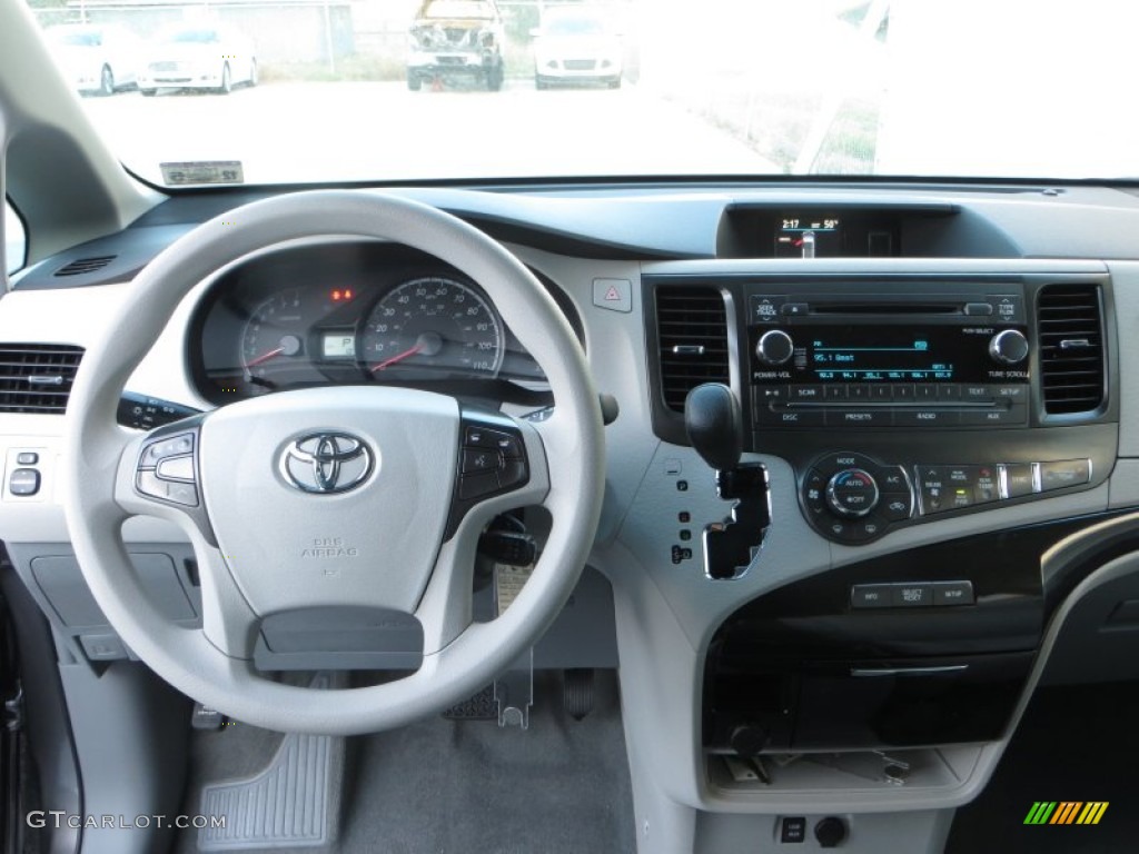 2014 Toyota Sienna LE Light Gray Dashboard Photo #89130608
