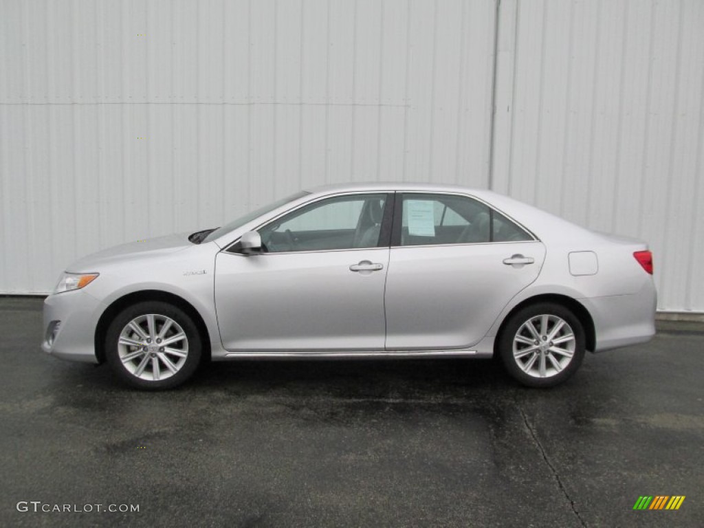 2013 Camry Hybrid XLE - Classic Silver Metallic / Light Gray photo #2