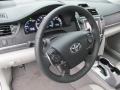 2013 Toyota Camry Light Gray Interior Steering Wheel Photo