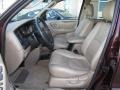 2002 Mazda Tribute Beige Interior Front Seat Photo