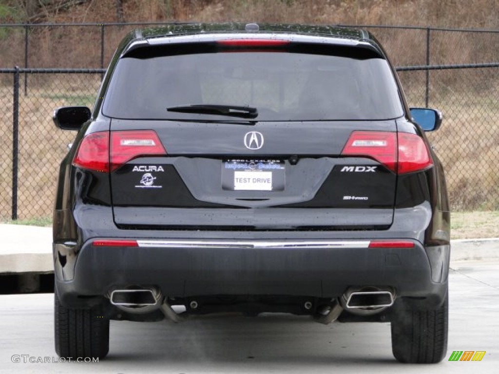 2011 MDX Advance - Crystal Black Pearl / Umber photo #7