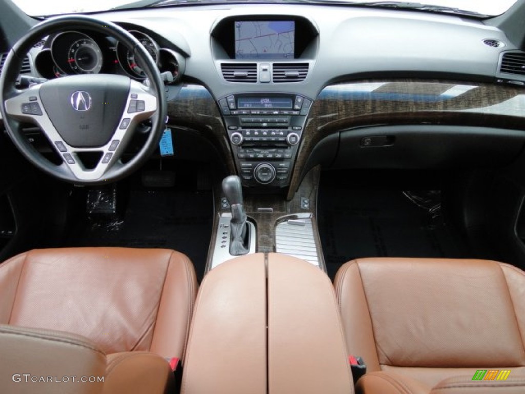 2011 Acura MDX Advance Umber Dashboard Photo #89136950