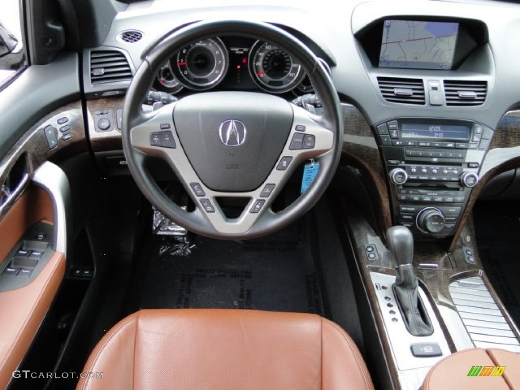 2011 Acura MDX Advance Umber Dashboard Photo #89136968