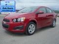 2013 Crystal Red Tintcoat Chevrolet Sonic LS Sedan  photo #1