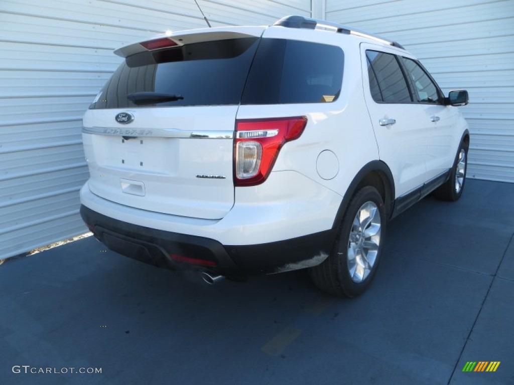 2014 Explorer XLT - White Platinum / Charcoal Black photo #4