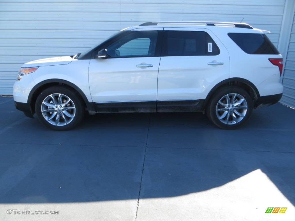 2014 Explorer XLT - White Platinum / Charcoal Black photo #6