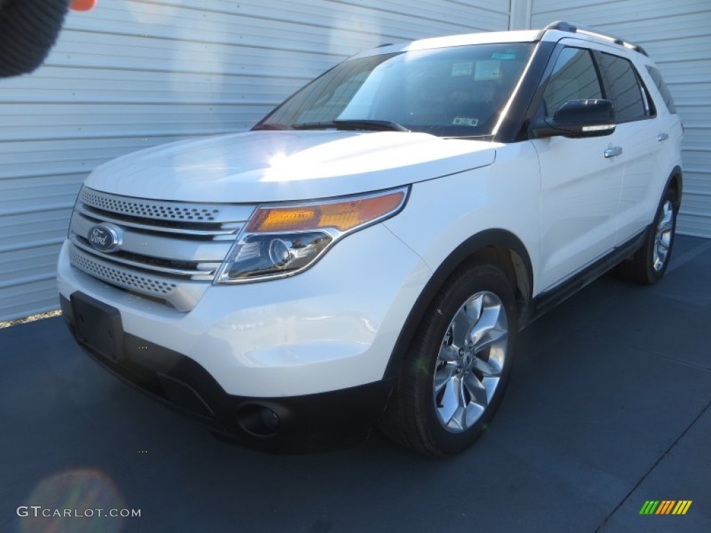 2014 Explorer XLT - White Platinum / Charcoal Black photo #7