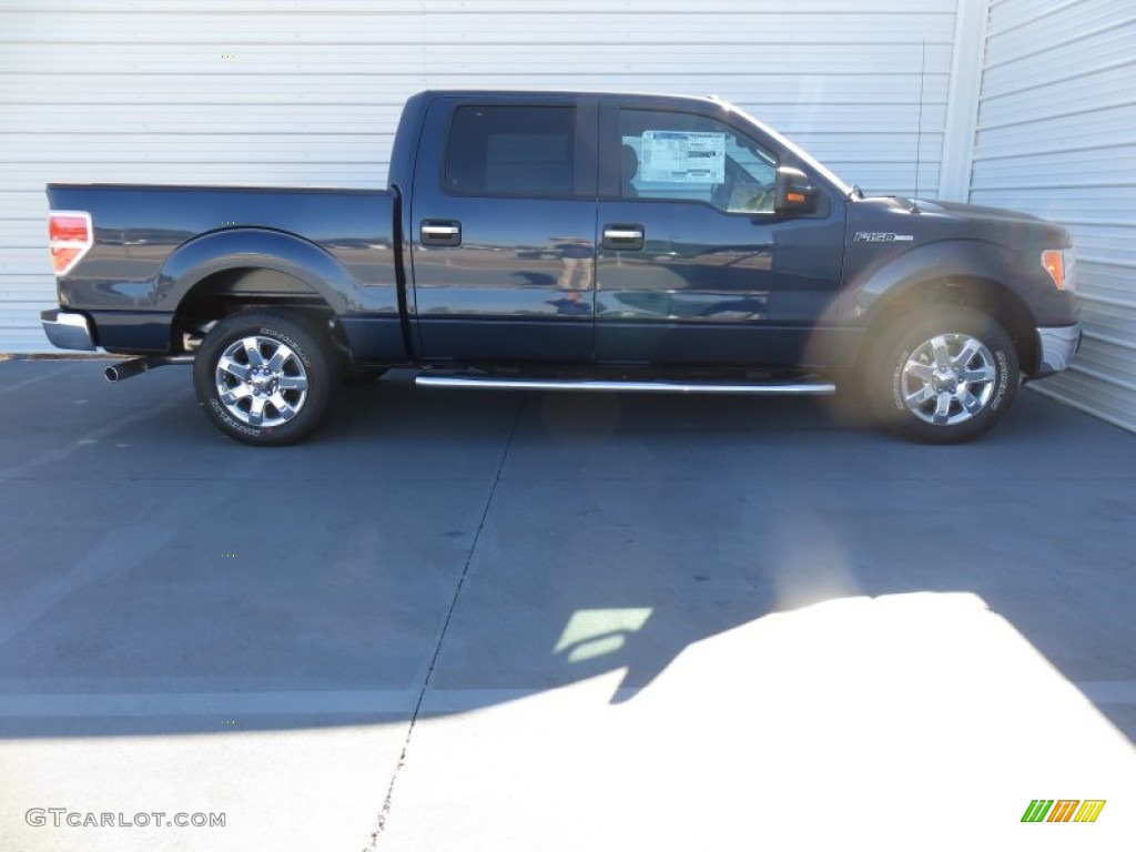 2014 F150 XLT SuperCrew - Blue Jeans / Steel Grey photo #3